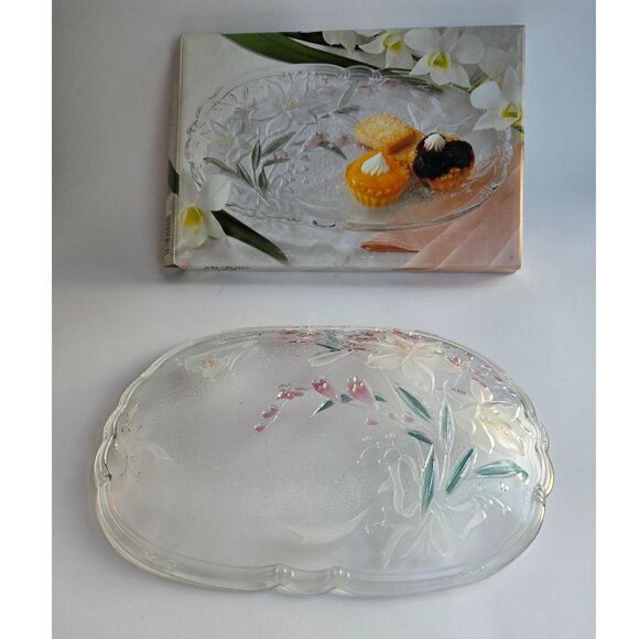 Savoir Vivre Crystal Japan Perfection Crystal Serving Plate 10" - Picture 3 of 7